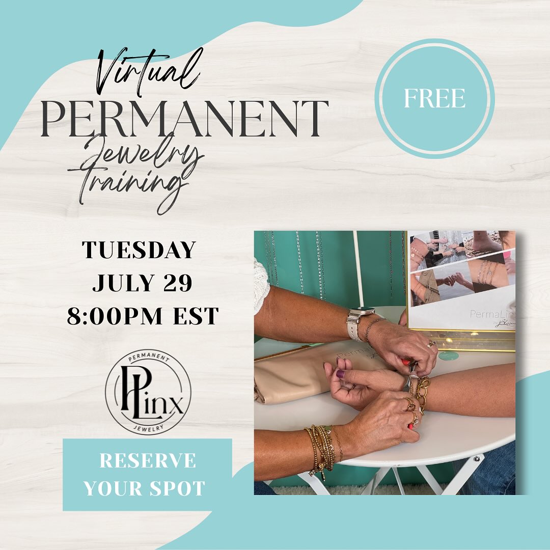 What’s all the buzz about permanent jewelry?!? And more importantly, how could it be a good option for you to add some extra income to your already very busy life?!? Well here’s your chance to find out. No obligation and no strings attached. Just info. So if you’d like to save your spot for Tuesday’s class - comment info and I’ll send you all the deets !  #permanentjewelry #permanentjewelrytraining #jewelrytrends
