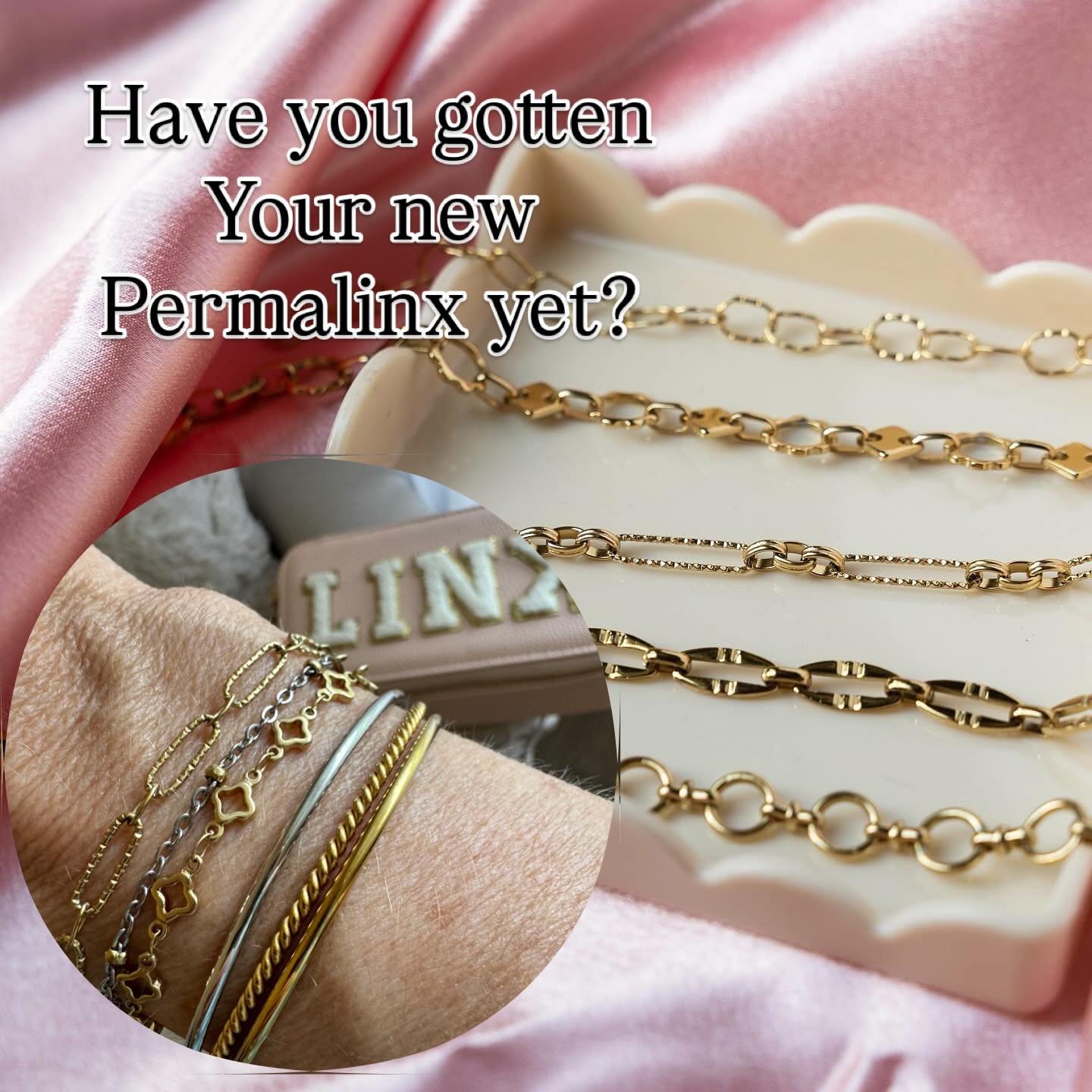 Effortless. Elegant. Endlessly wearable. The chains you will never want off ✨🩷#bloomingincarolina #sidehustle  #girlboss #personalizedjewelry #findyourtribe  #jbloom #permanentjewelry #permalinx #getlinxdwithangie